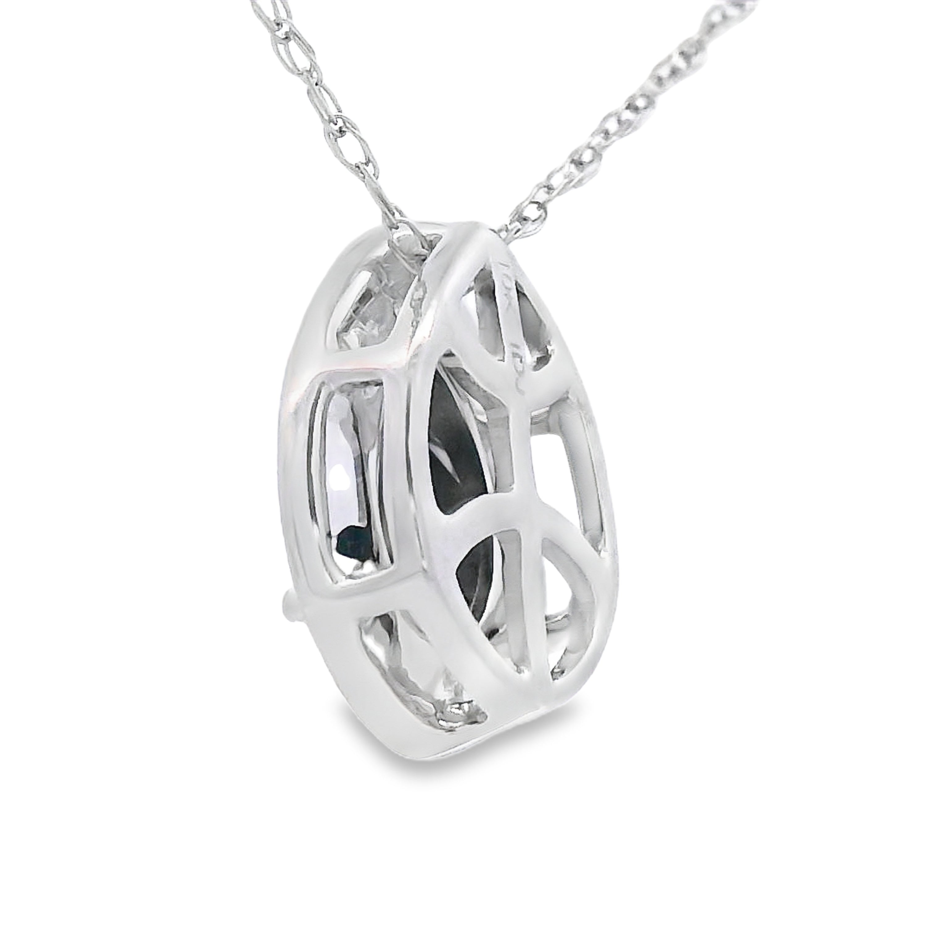 .03ct Onyx Diamond Fashion Pendants 10KT White Gold
