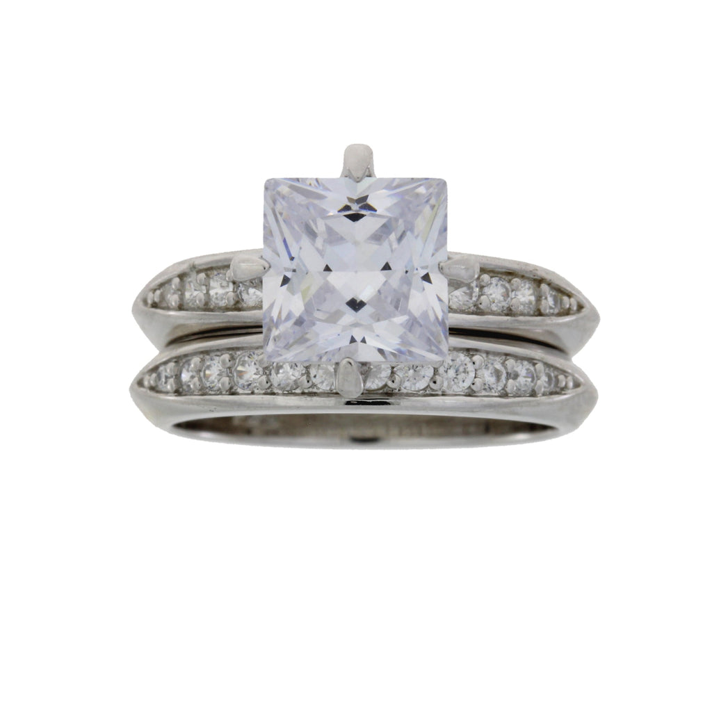 Cubic Zirconium CZ SS Bridal Sterling Silver