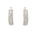 1.02ct Diamond Hoop Earrings 10KT White Gold