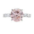 3.50ct Lab Grown Diamond Eng Only 14KT White Gold