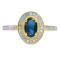 .67ct Sapphire Diamond Ring 10KT Yellow Gold