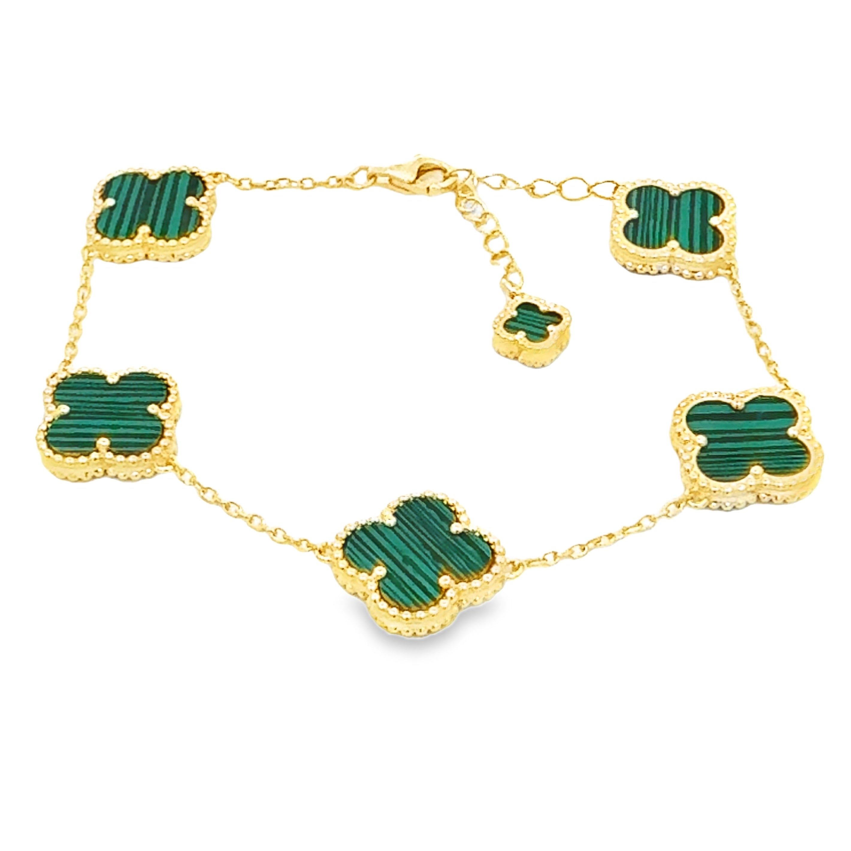 Malachite Bracelet Sterling Silver