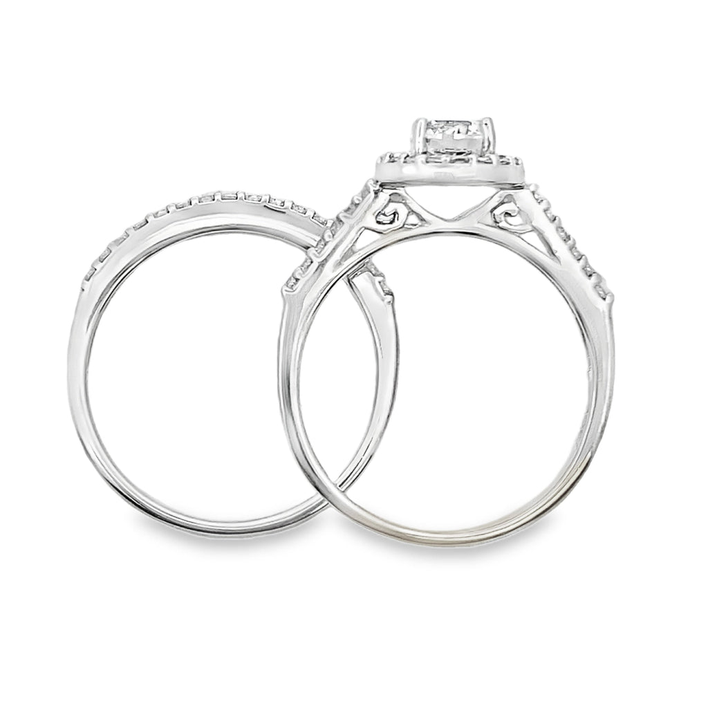 Cubic Zirconia CZ SS Bridal Sterling Silver