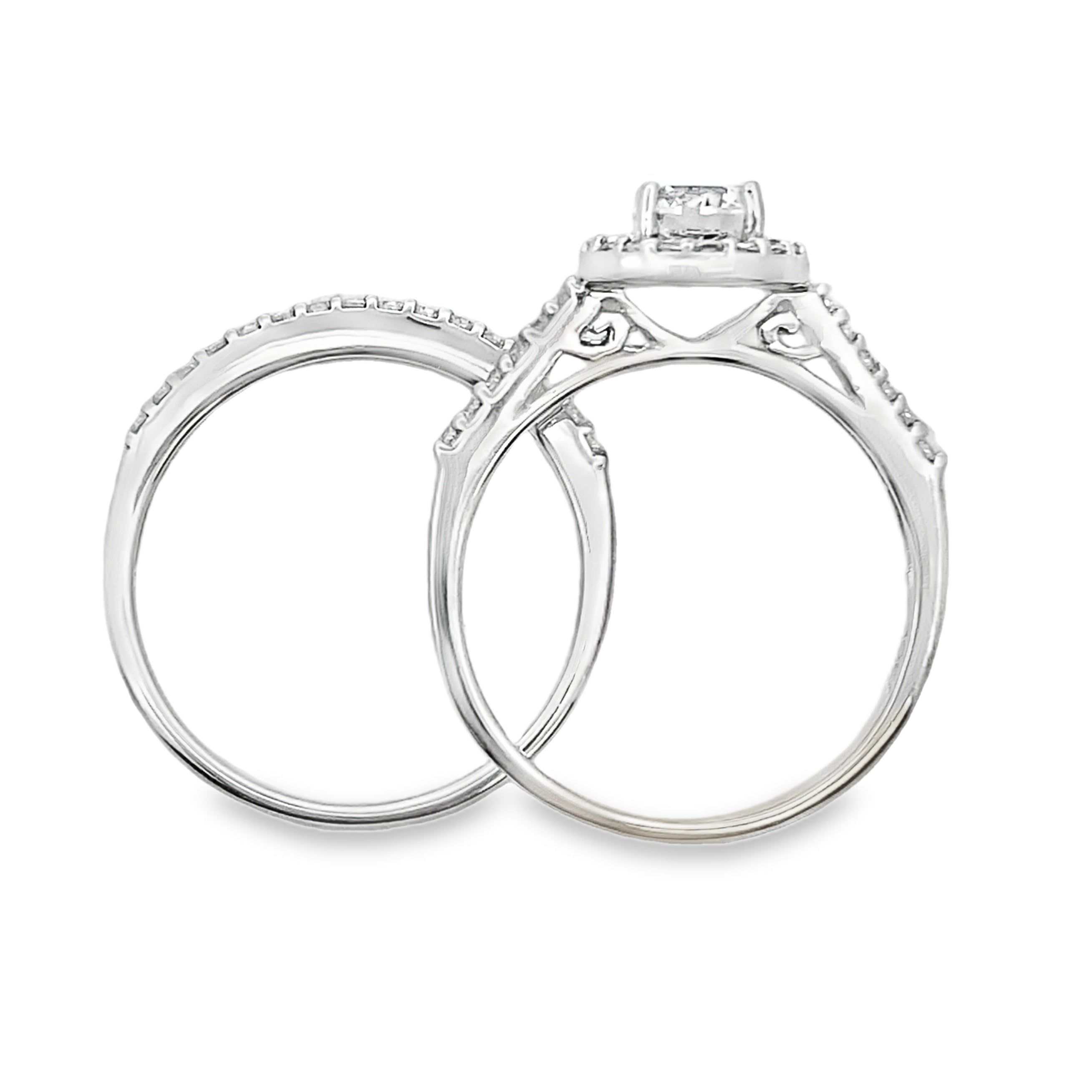 Cubic Zirconia CZ SS Bridal Sterling Silver