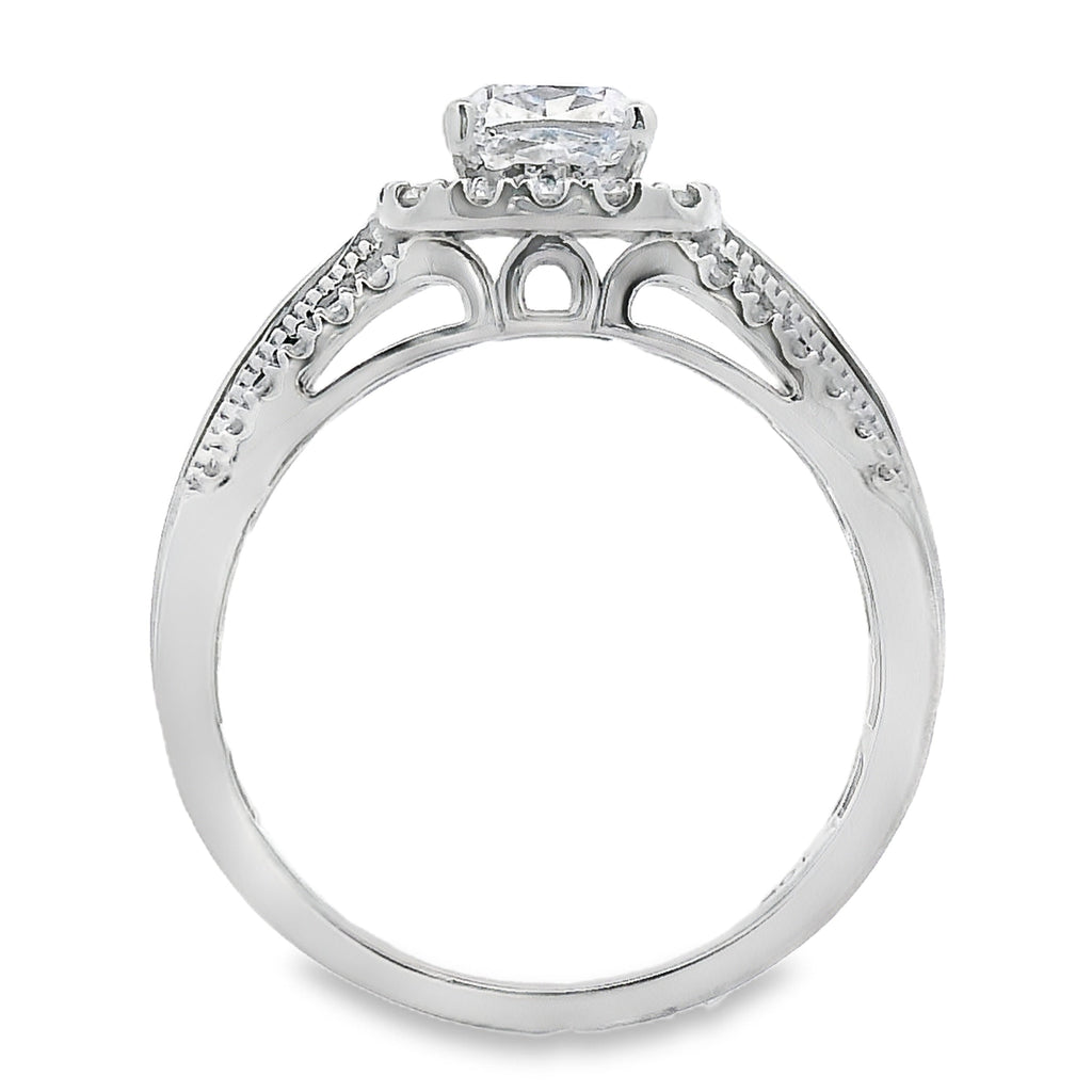 1.53ct Lab Grown Diamond Eng Only 10KT White Gold