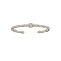 Cubic Zirconia Bangle Bracelet Sterling Silver