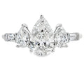 1.50ct Lab Grown Diamond 3 Stone Ring 14KT White Gold