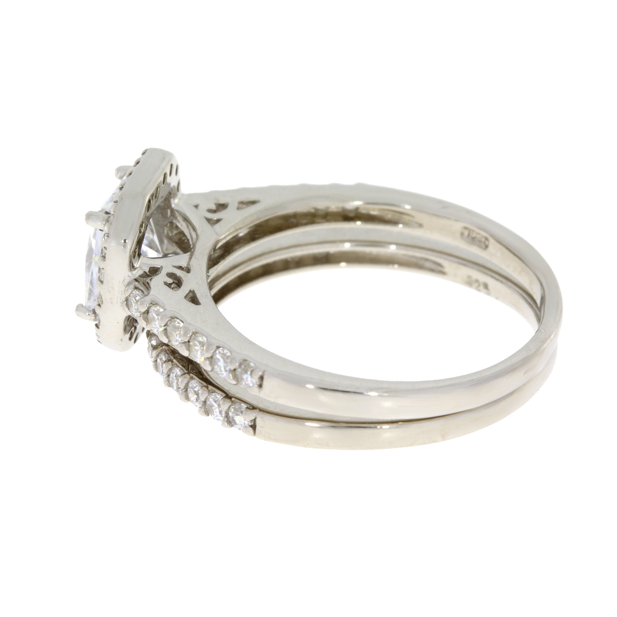 Cubic Zirconia CZ SS Bridal Sterling Silver