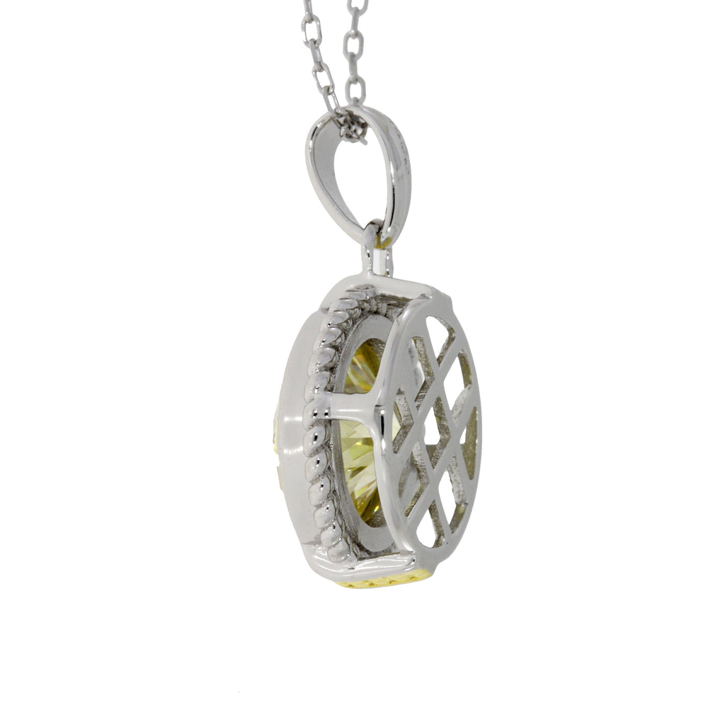 Cubic Zirconium Fashion Pendants Sterling Silver