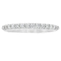 .25ct Diamond Wedding Band Ring 14KT White Gold