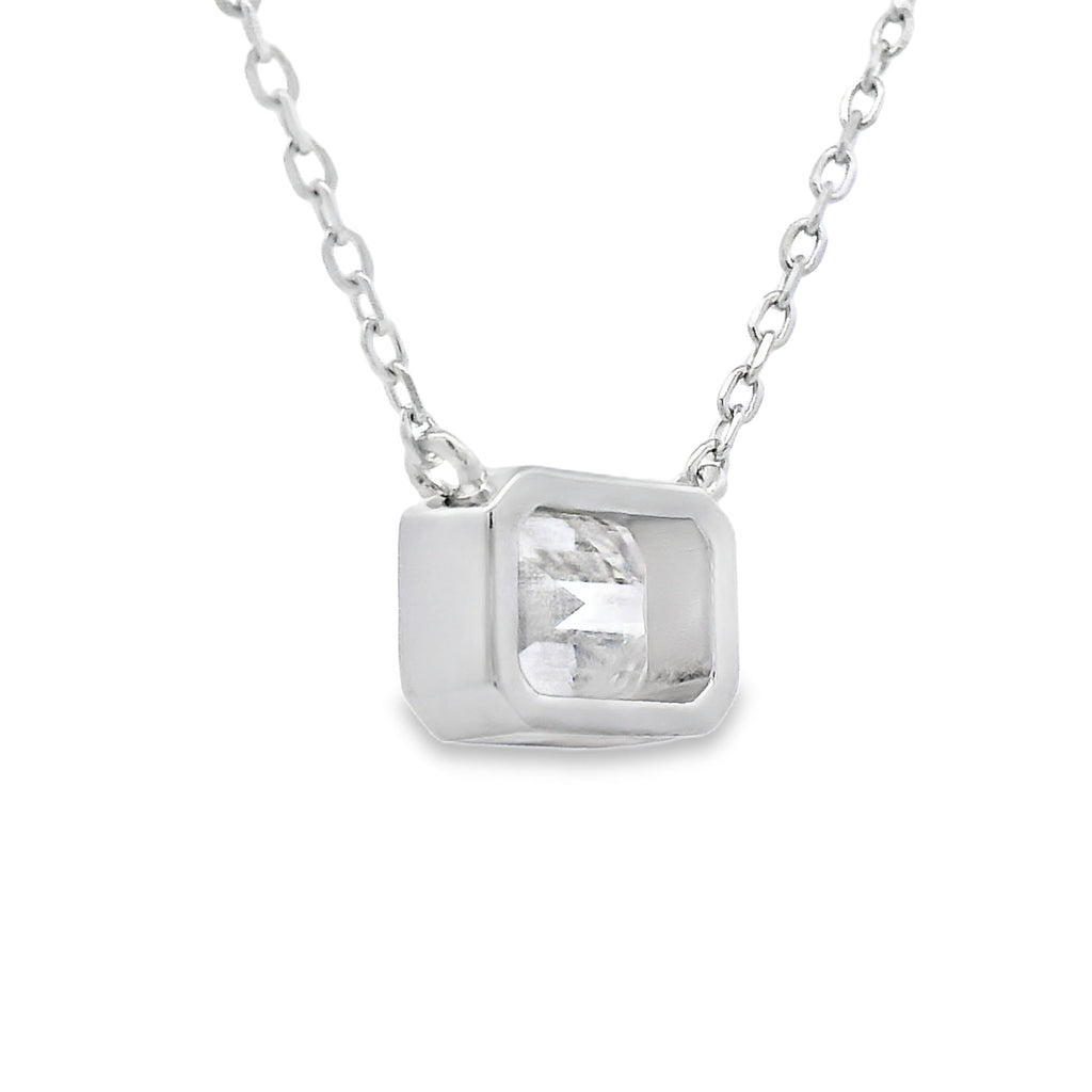 .85ct Moissanite Pendant Sterling Silver