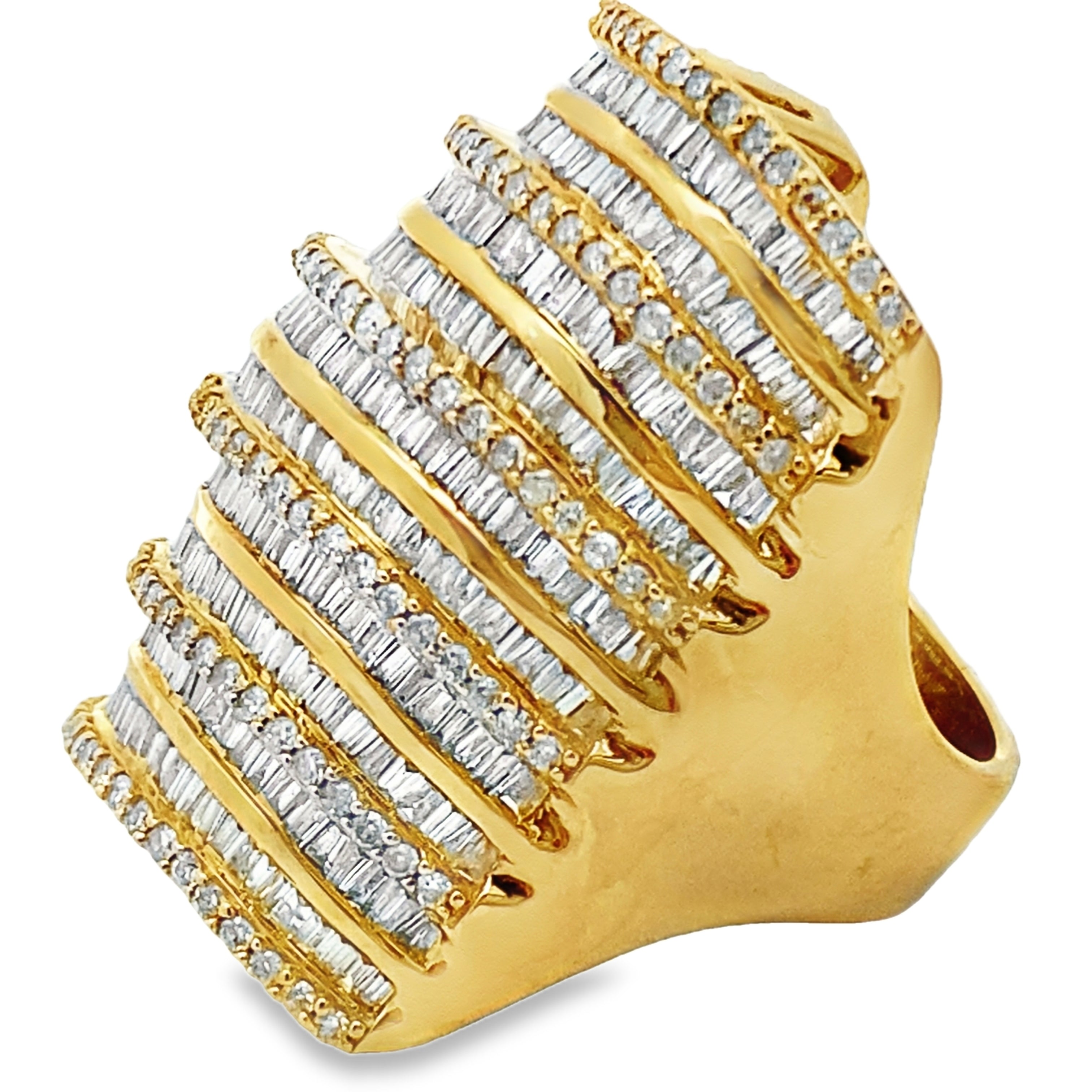 3.25ct Diamond Ring 14KT Yellow Gold