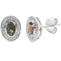 .45ct Quartz Diamond Earrings 10KT White Gold