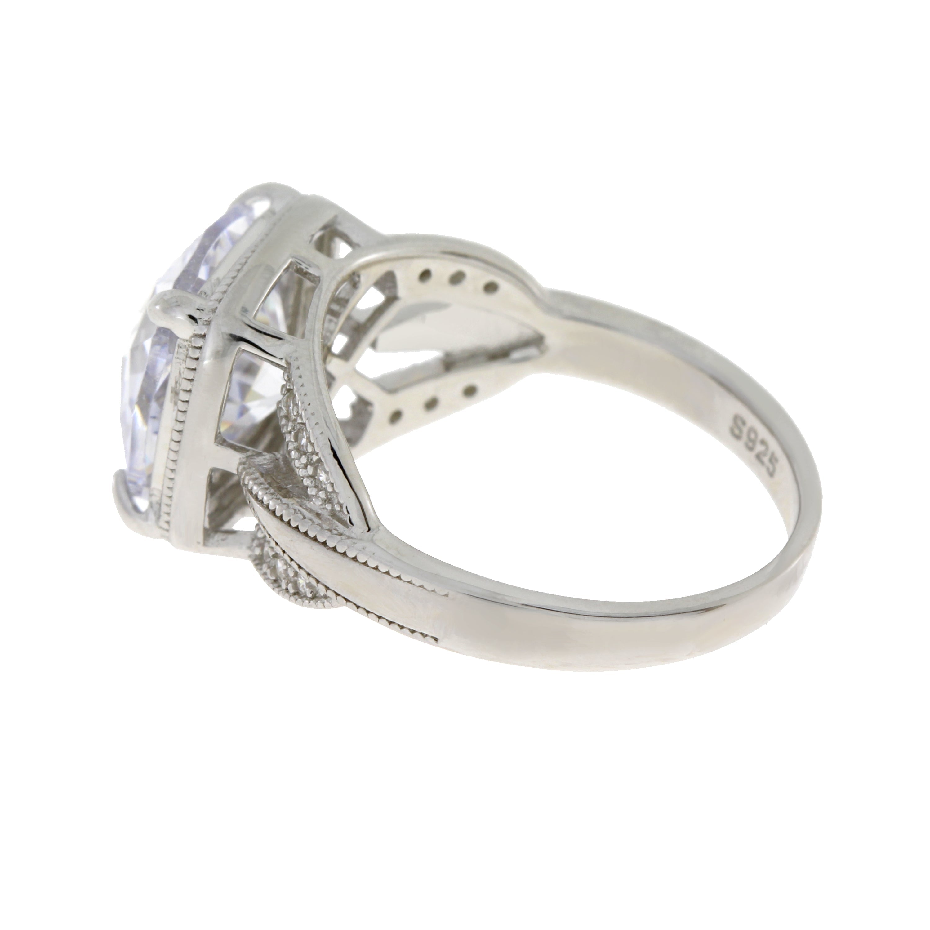 Cubic Zirconium Ring Sterling Silver