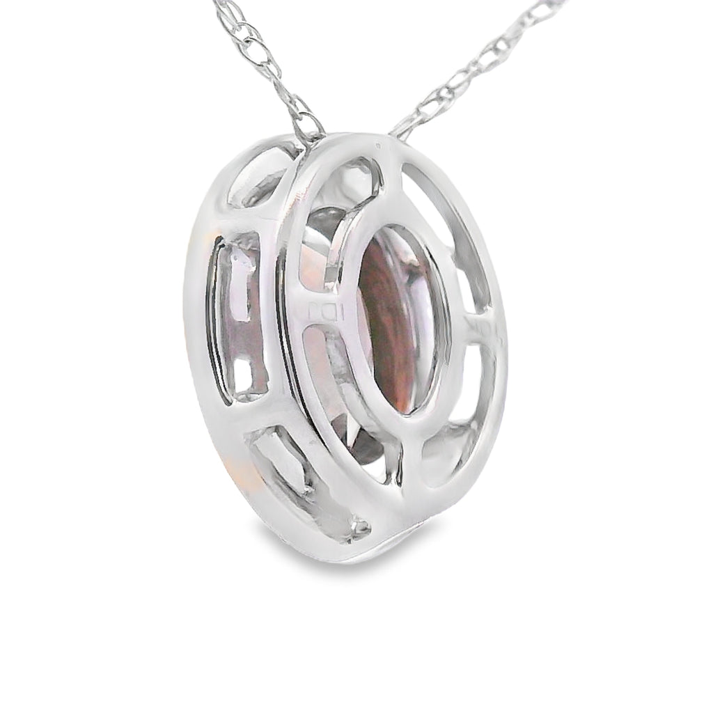 .40ct Quartz Diamond Fashion Pendants 10KT White Gold