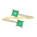.47ct Emerald Diamond Ring 14KT Yellow Gold