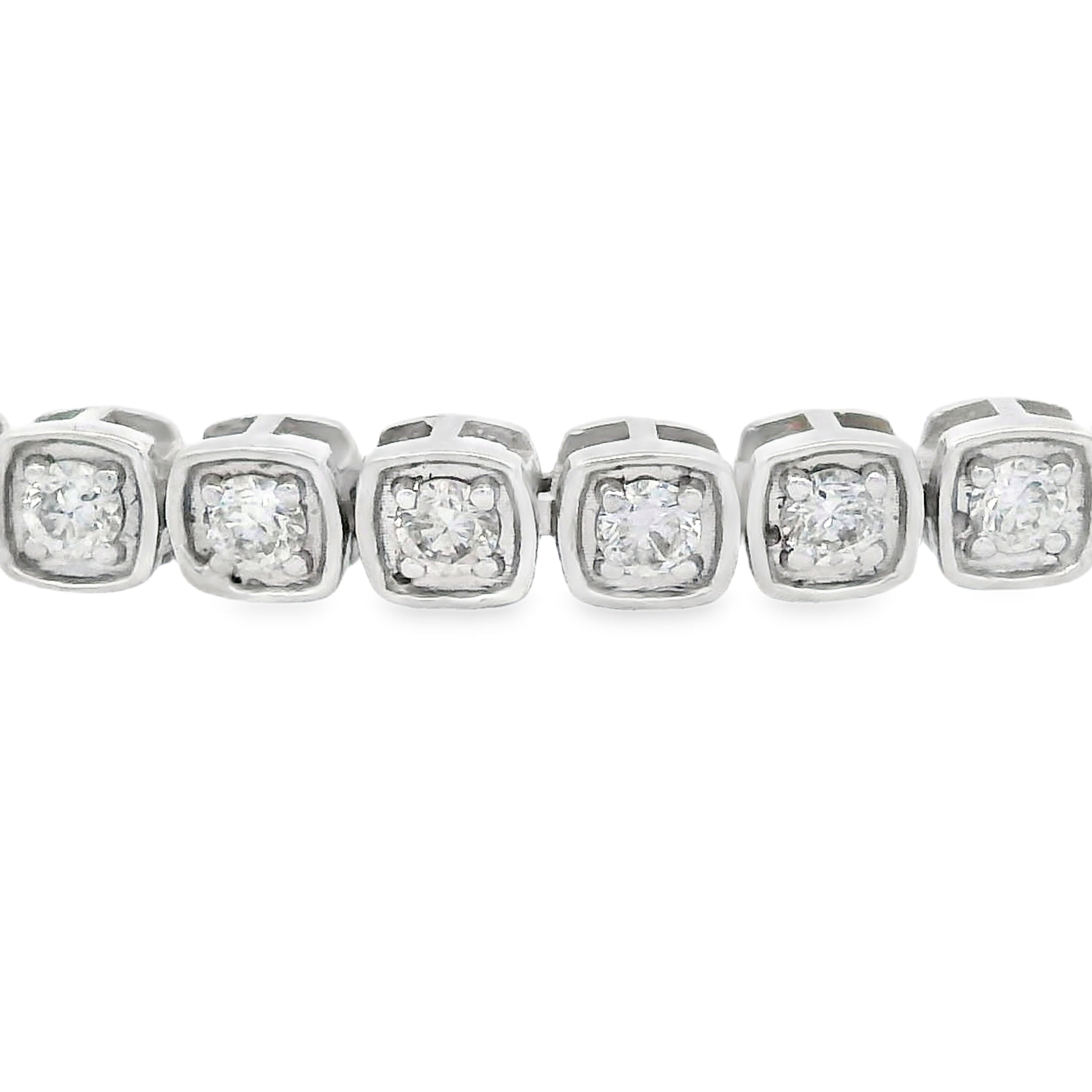 Lab Grown Diamond Tennis Bracelet 10KT White Gold