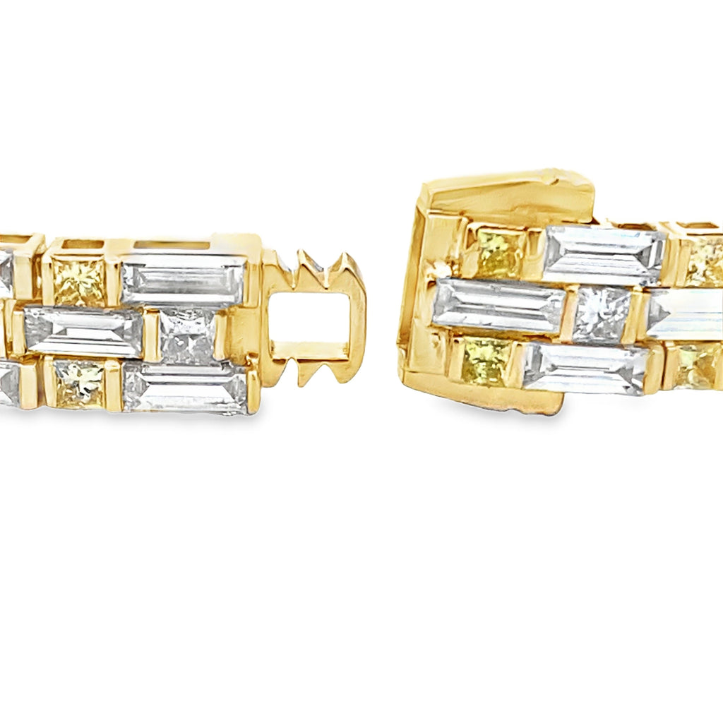 Lab Grown Diamond Tennis Bracelet 14KT Yellow Gold