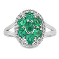 1.44ct Emerald Zircon Ring Sterling Silver