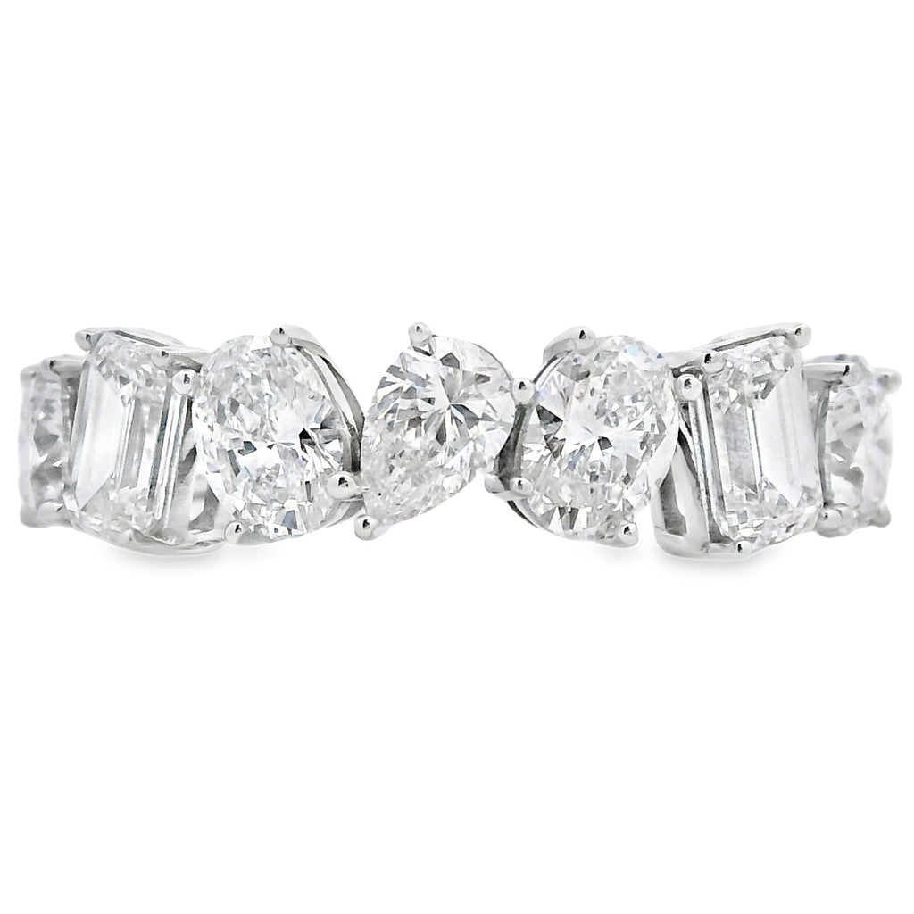 Lab Grown Diamond Wedding Band Ring 14KT White Gold
