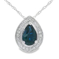 .54ct Sapphire Diamond Fashion Pendants 10KT White Gold
