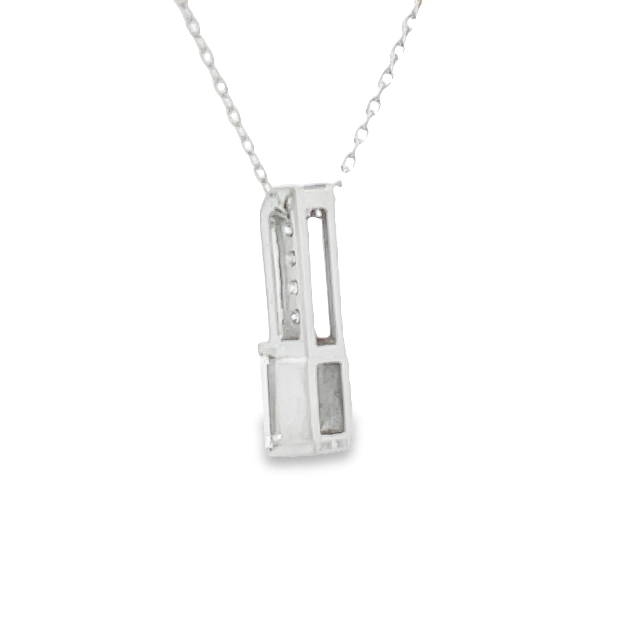 .06ct Zircon Diamond Fashion Pendants 10KT White Gold