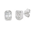 1.00ct Lab Grown Diamond Stud Earrings Sterling Silver