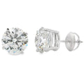4.40ct Lab Grown Diamond Stud Earrings 14KT White Gold