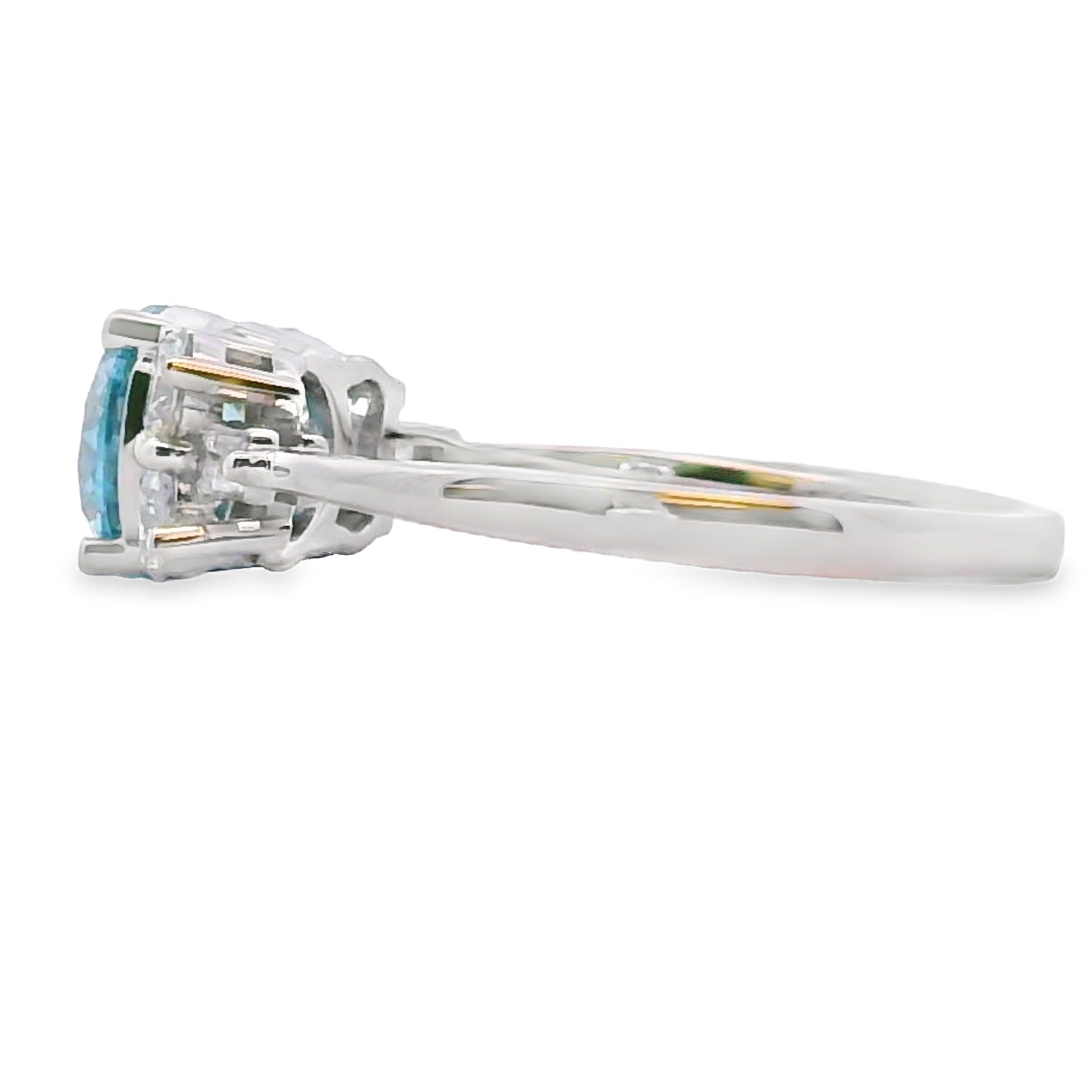 1.85ct Lab Grown Diamond Eng Only 14KT White Gold