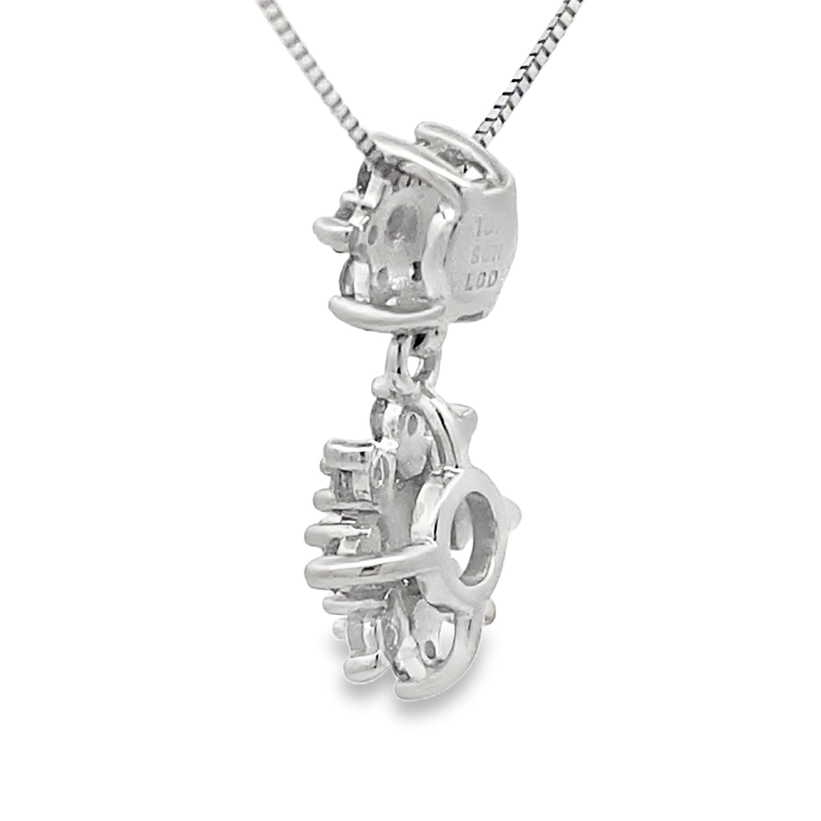 Lab Grown Diamond Fashion Pendants 10KT White Gold