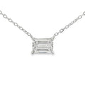 1.00ct Lab Grown Diamond Pendant Sterling Silver