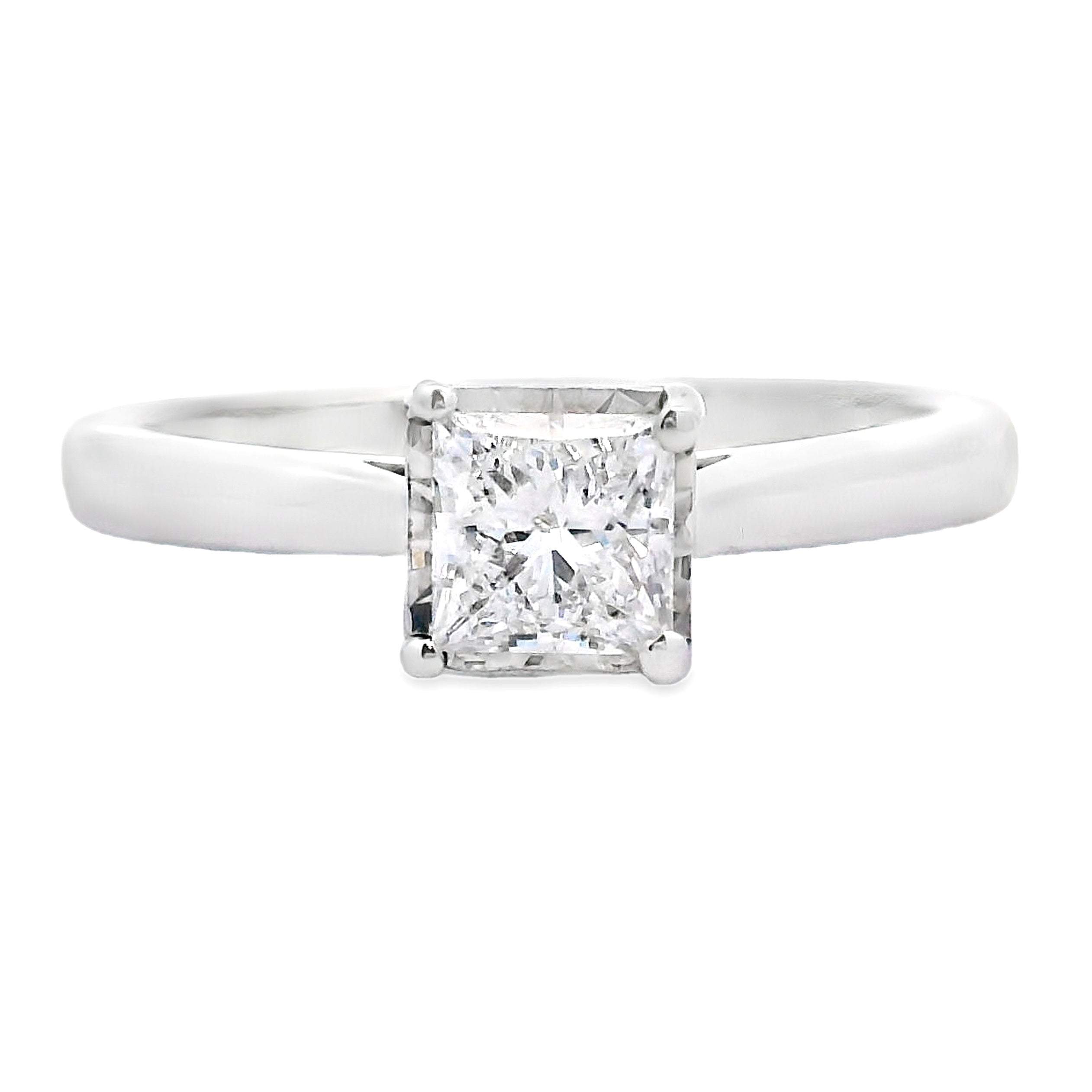 Natural .50ct Lab Grown Diamond  10KT White Gold