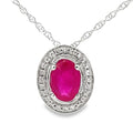 .63ct Ruby Diamond Fashion Pendants 10KT White Gold