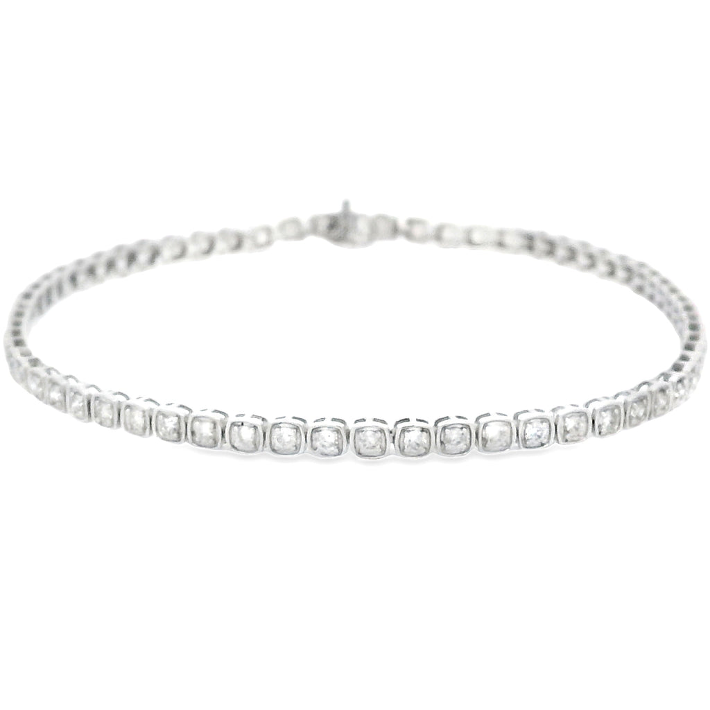 Lab Grown Diamond Tennis Bracelet 10KT White Gold
