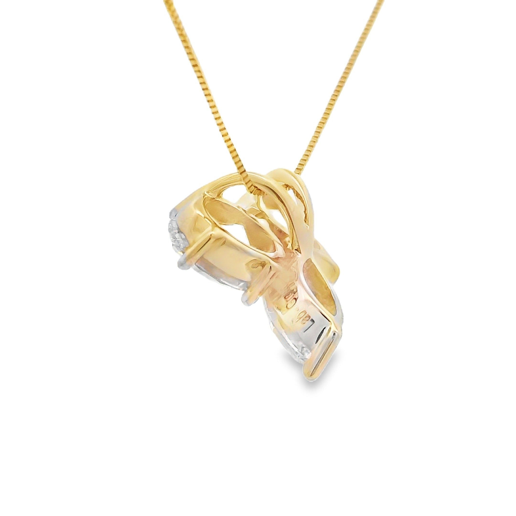 Lab Grown Diamond Fashion Pendants 14KT Yellow Gold