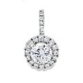Lab Grown Diamond Fashion Pendants 10KT White Gold