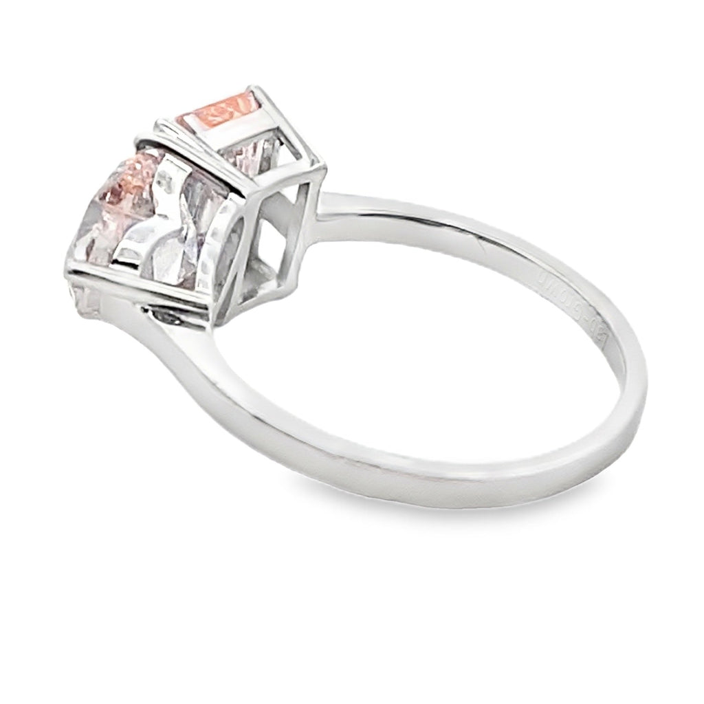 Natural 4.00ct Lab Grown Diamond Ring 14KT White Gold