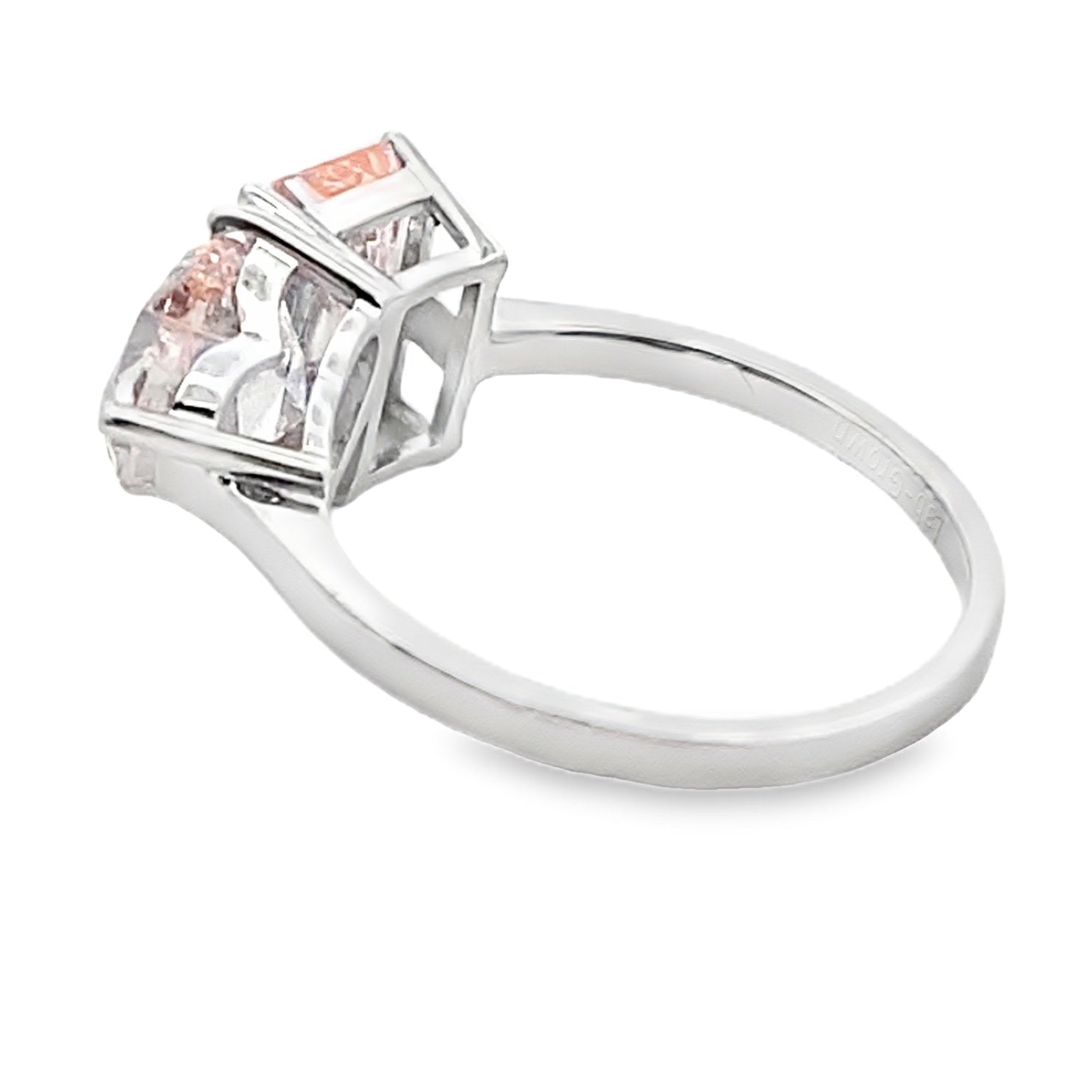 Natural 4.00ct Lab Grown Diamond Ring 14KT White Gold