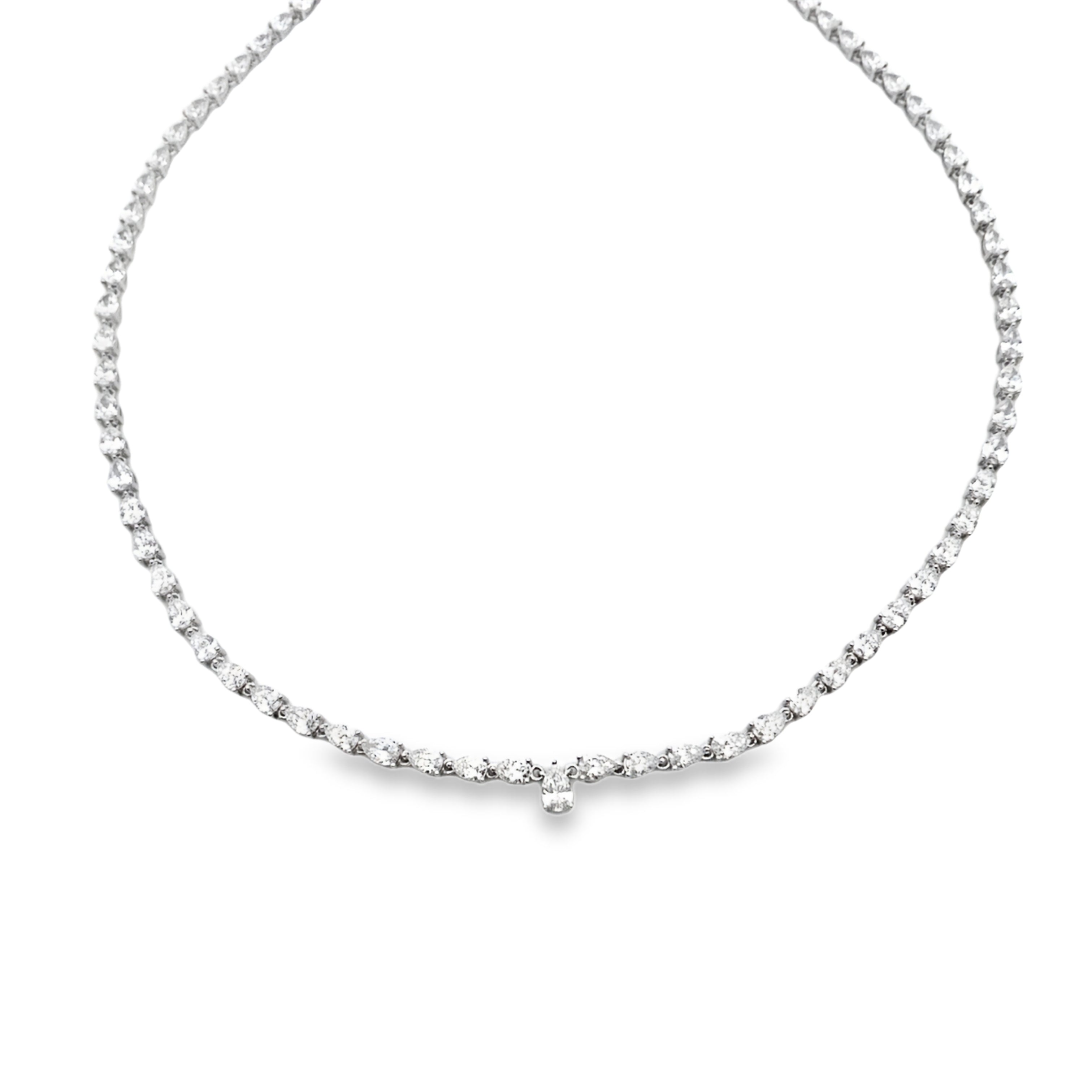 15.00ct Lab Grown Diamond Tennis 14KT White Gold