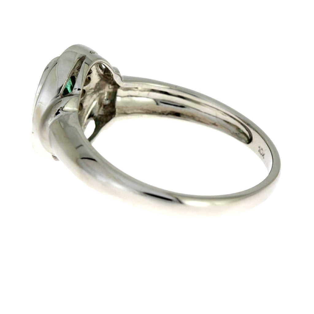 .60ct Emerald Diamond Ring 10KT White Gold