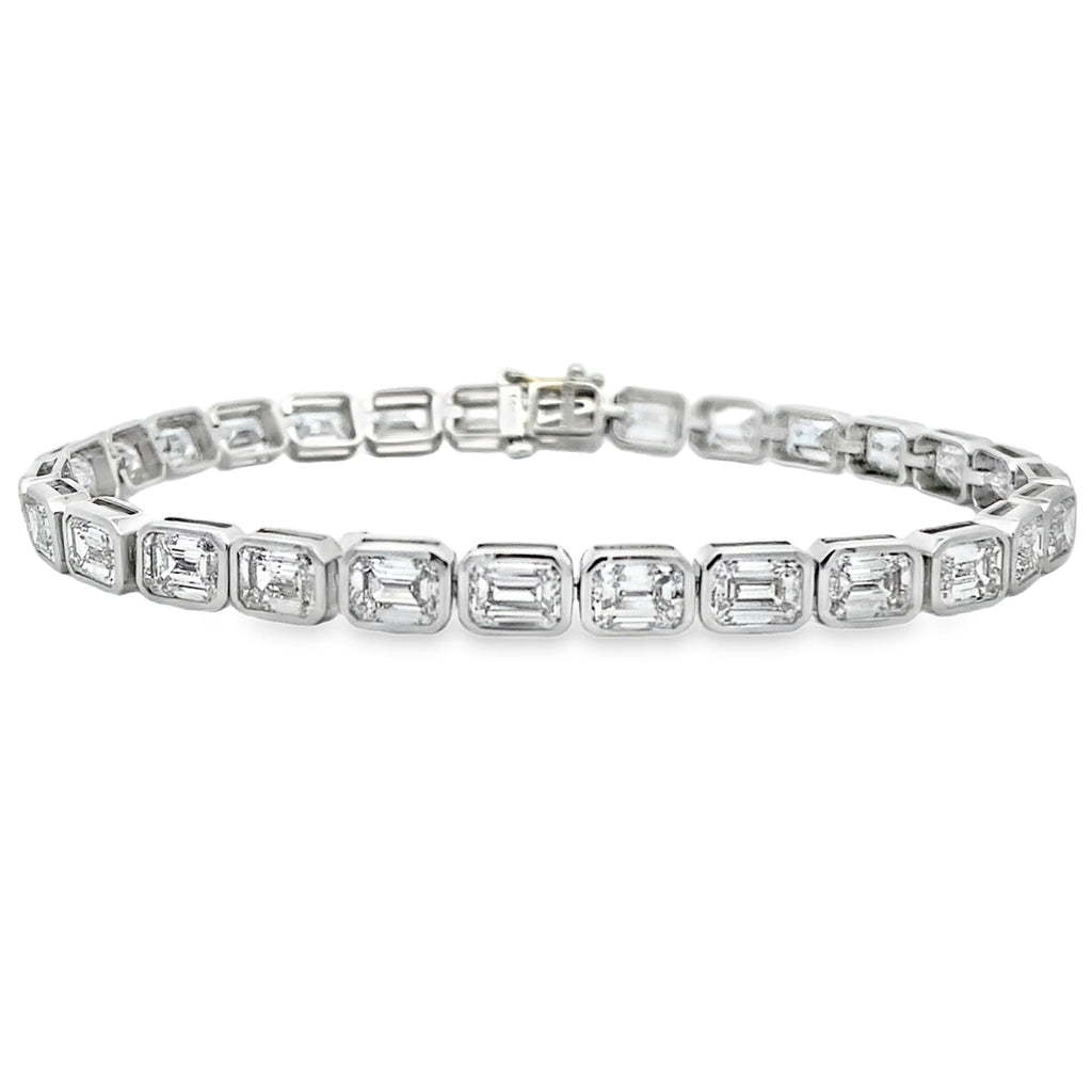 Lab Grown Diamond Tennis Bracelet 14KT White Gold