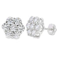 2.81ct Lab Grown Diamond Earrings Sterling Silver