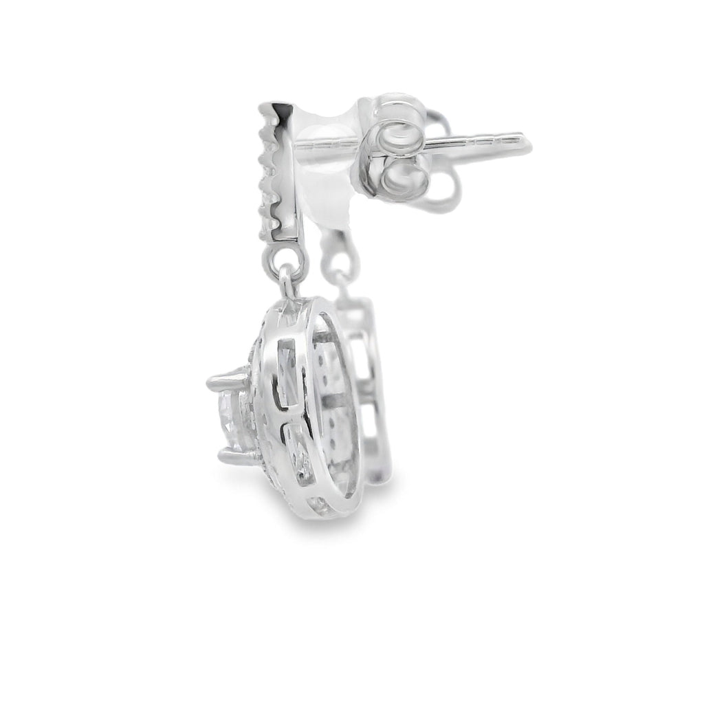Cubic Zirconia Earrings Sterling Silver