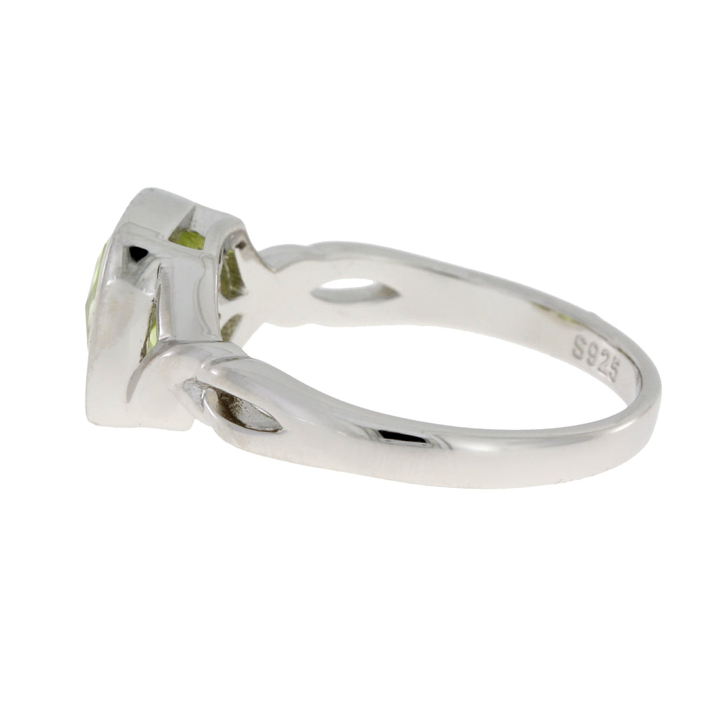 Natural Cubic Zirconium Ring Sterling Silver