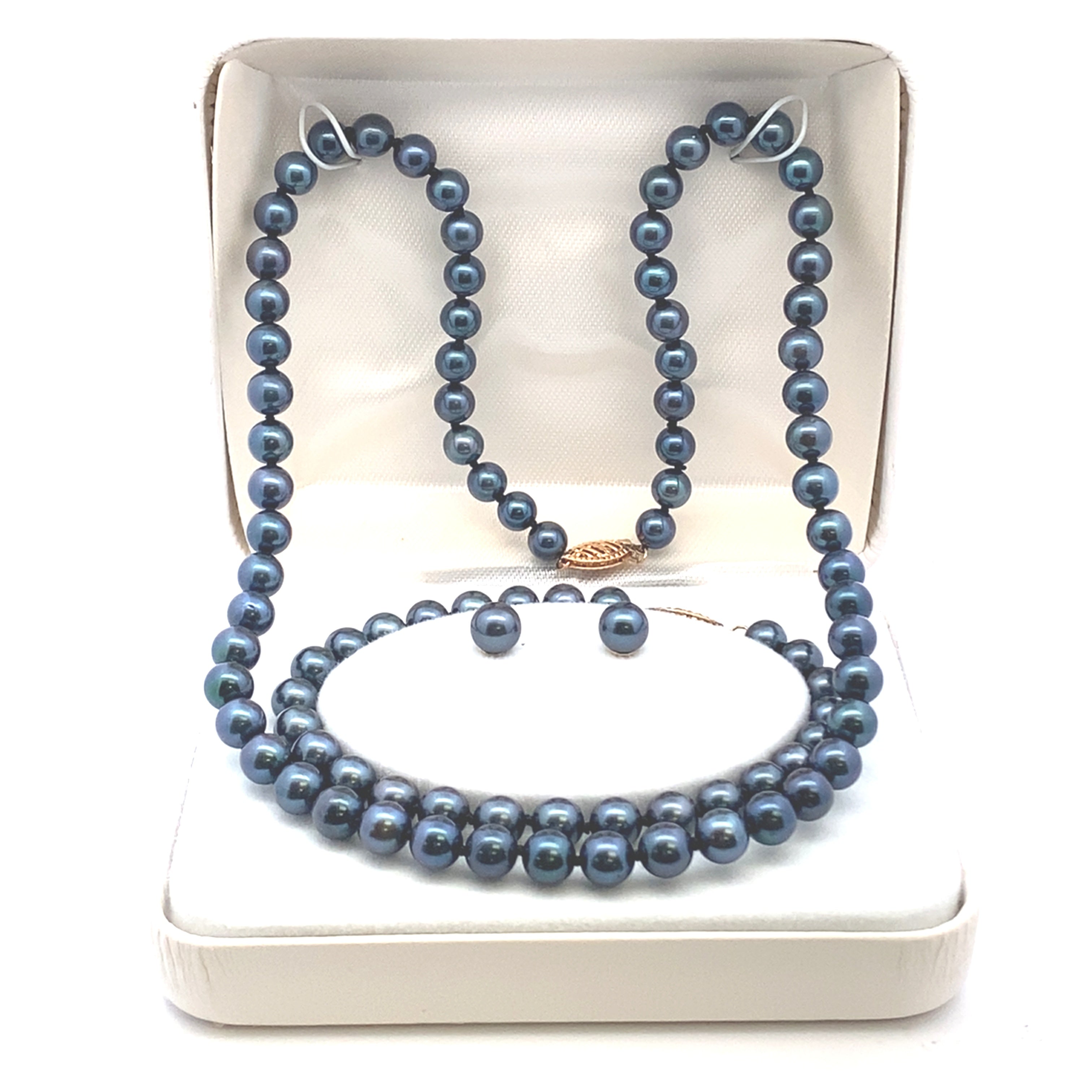 Akoya Pearl Jewelry sets 14KT Yellow Gold