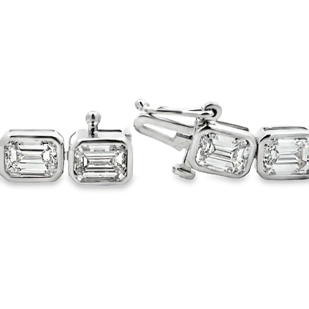Lab Grown Diamond Tennis Bracelet 14KT White Gold