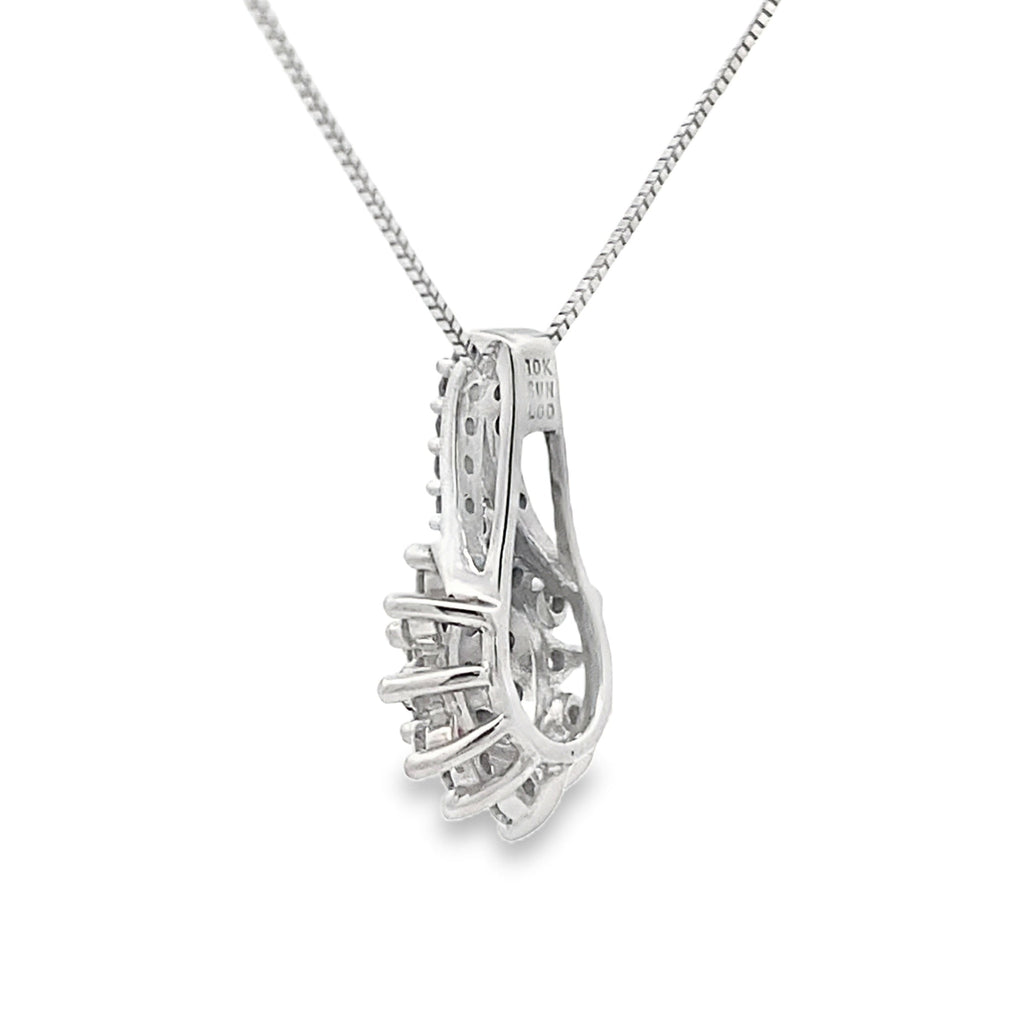 Lab Grown Diamond Fashion Pendants 10KT White Gold