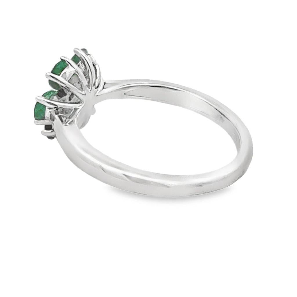 1.14ct Emerald Zircon Ring Sterling Silver