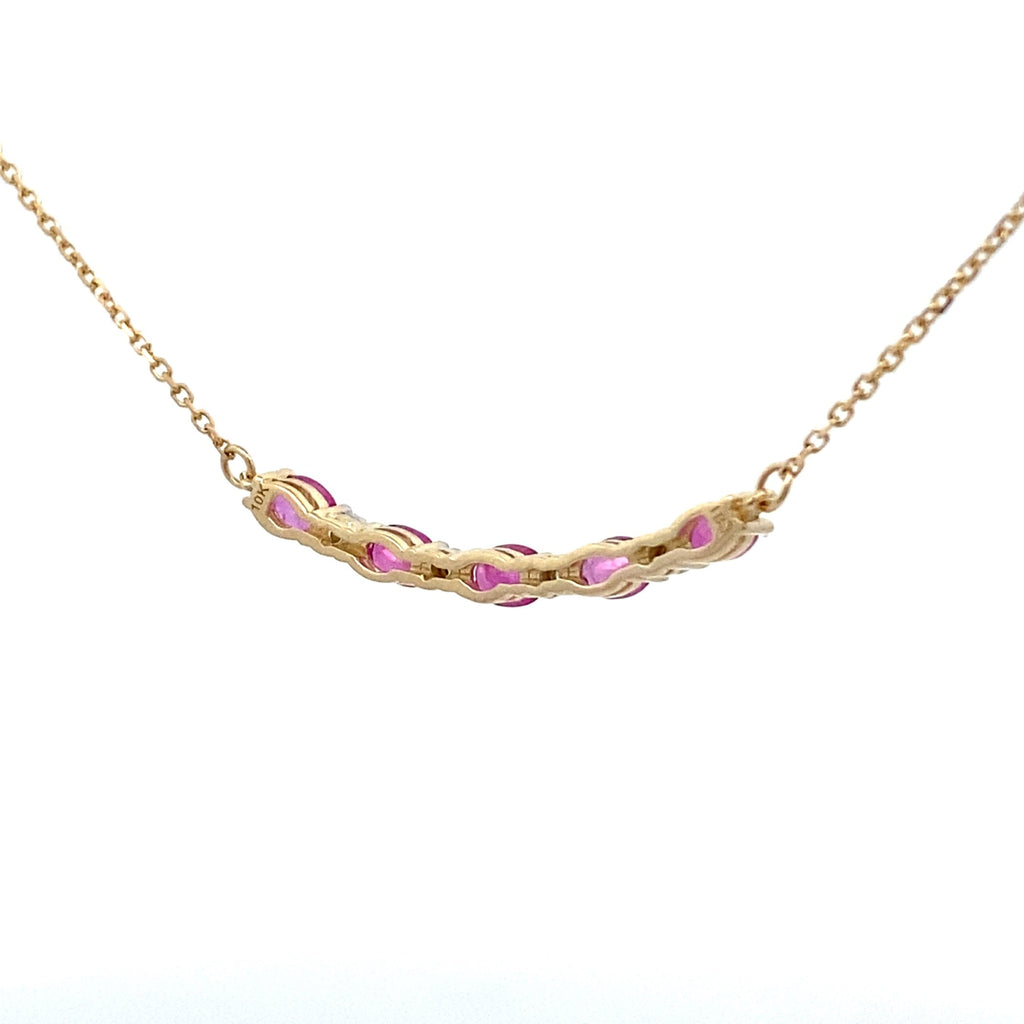 .73ct Ruby Diamond Fashion Pendants 10KT Yellow Gold