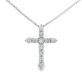 .15ct Diamond Cross Religious Pendant 14KT Yellow Gold